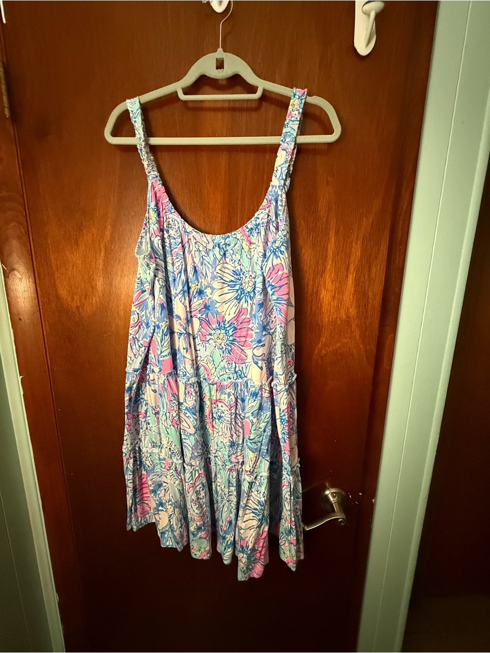 Women’s size XXL Lilly Pulitzer Floral Sundress in Pink & Blue